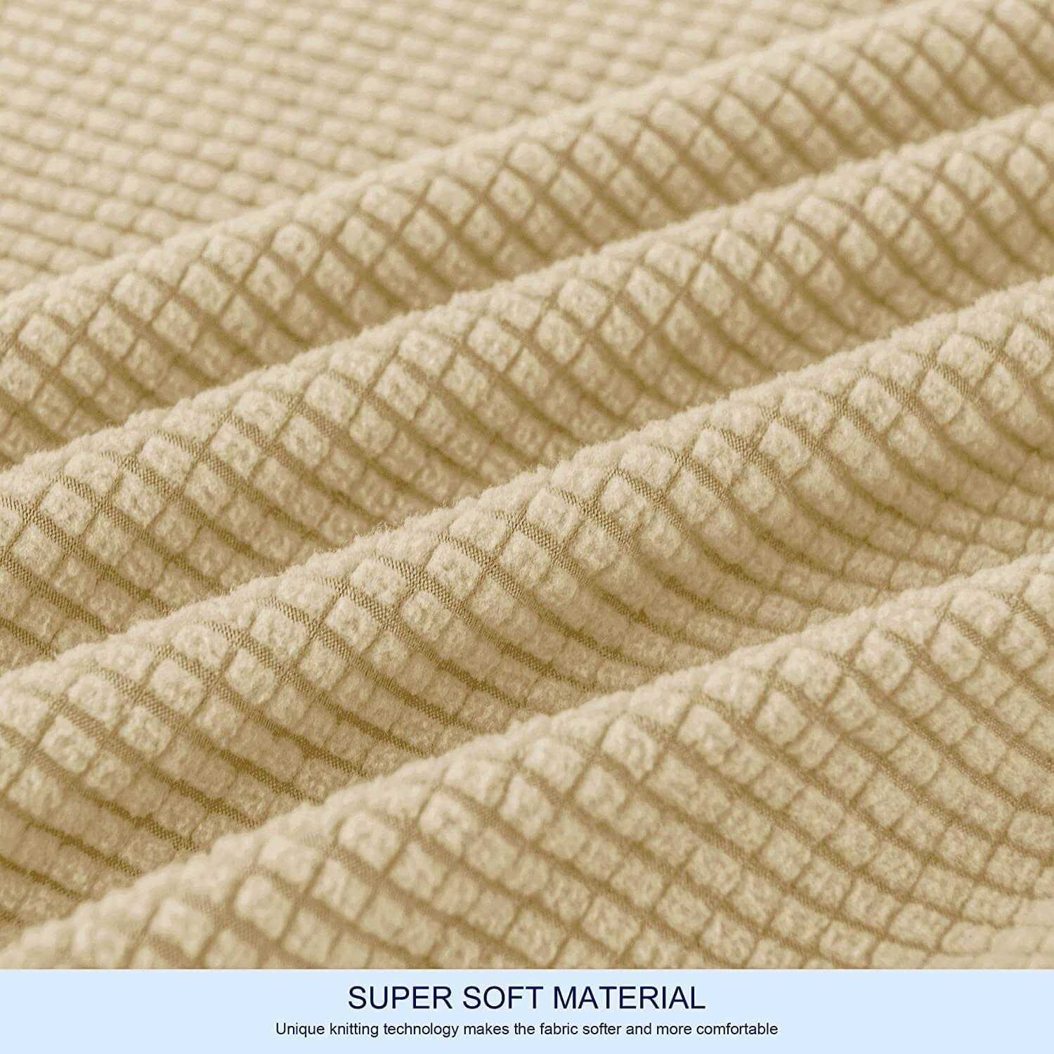 Subrtex Stretch Textured Grid Sofa Cover Slipcover,Separate Cushion Cover - Image 5
