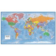 Swiftmaps 24h x 36w World Premier Wall Map Poster Mural