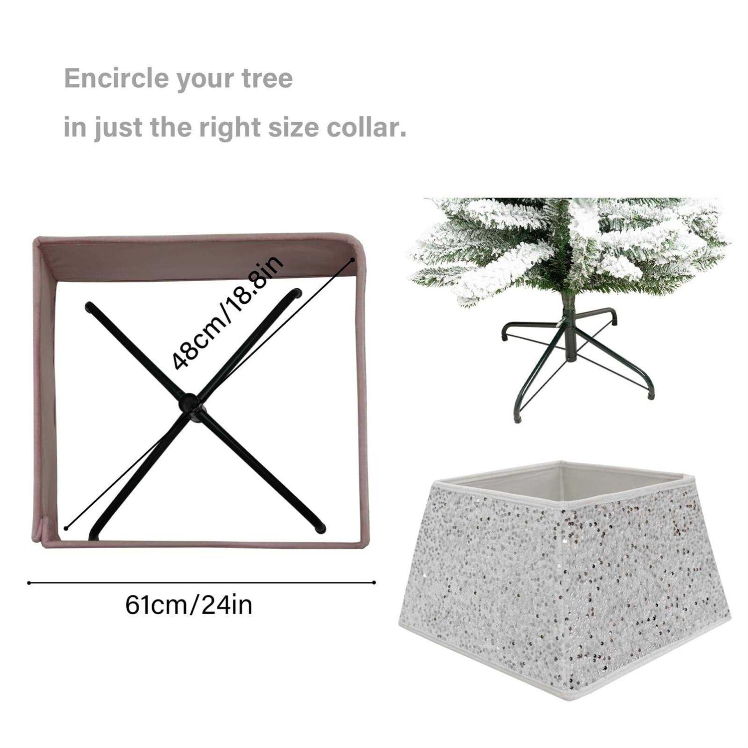 Transform Your Christmas Tree with Sunshine’s Sparkling Sequin Tree Skirt - Image 2