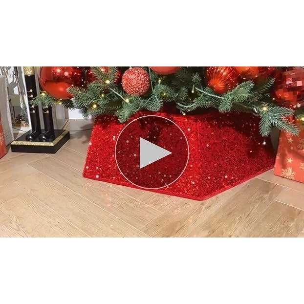 Transform Your Christmas Tree with Sunshine’s Sparkling Sequin Tree Skirt - Image 2