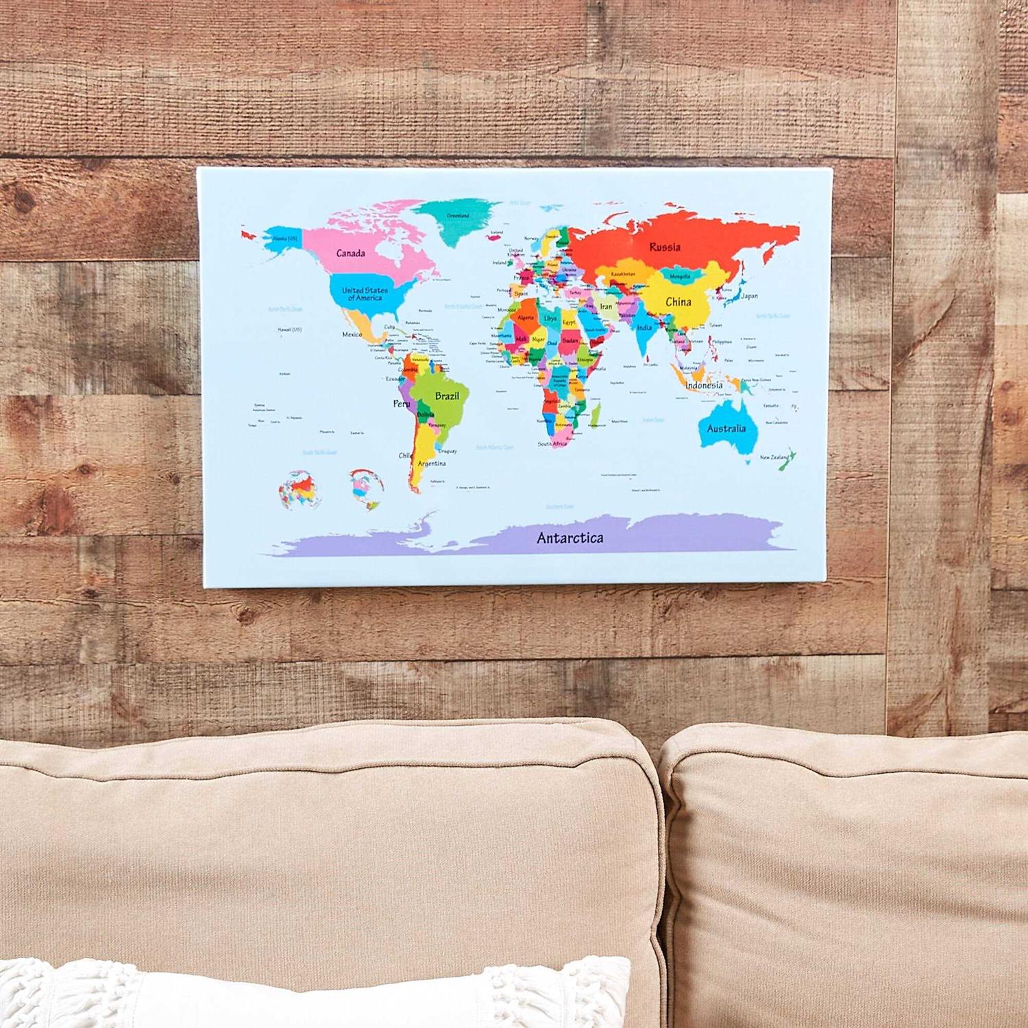 Trademark Fine Art Trademark Michael Tompsett World Map Canvas Art - Image 4