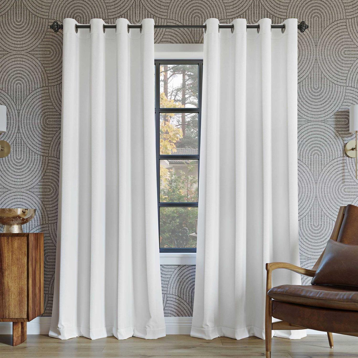Sun Zero Oslo Theater Grade 100% Blackout Grommet Curtain Panel