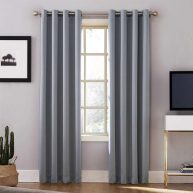 Sun Zero Oslo Theater Grade 100% Blackout Grommet Curtain Panel