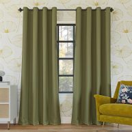 Sun Zero Oslo Theater Grade 100% Blackout Grommet Curtain Panel
