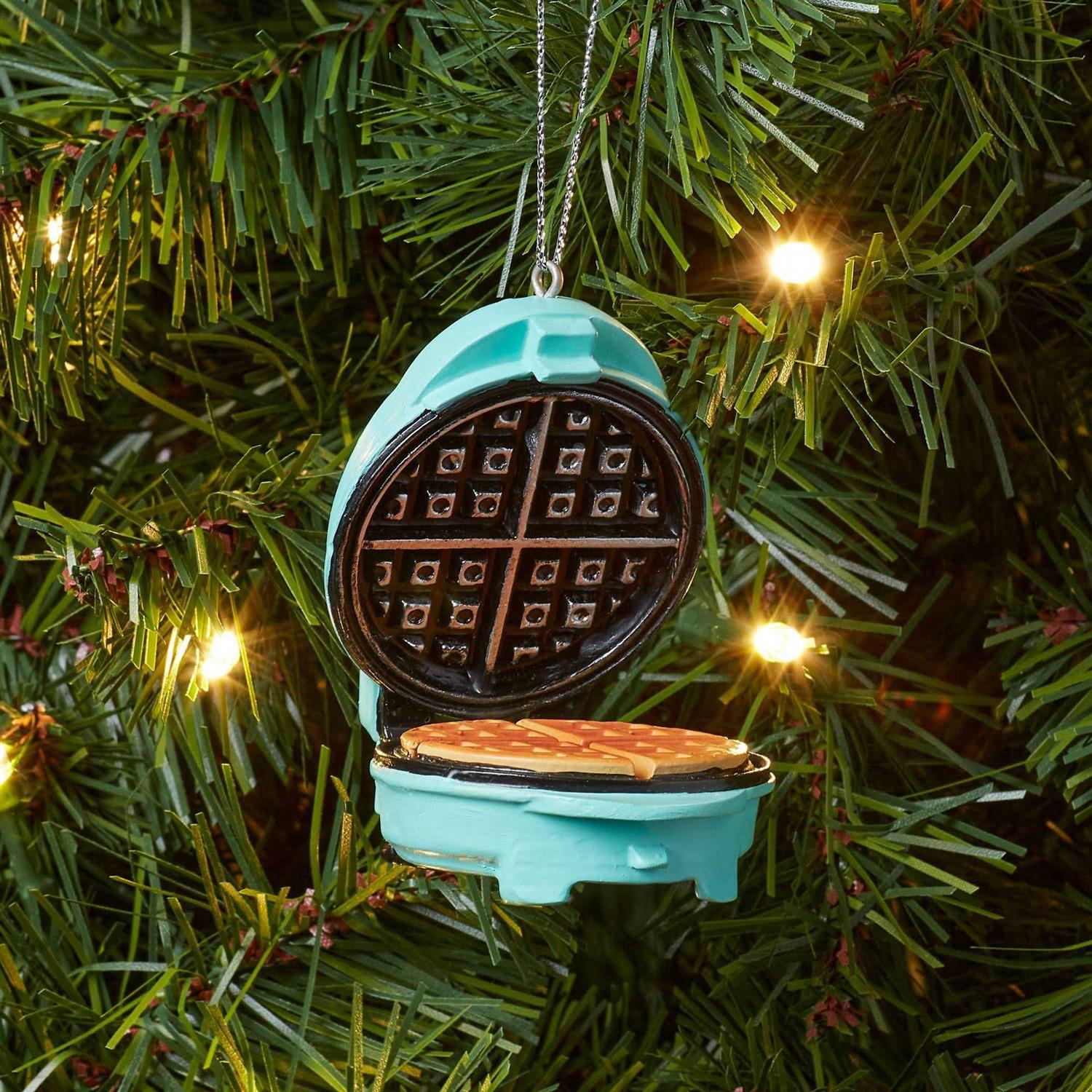Wondershop Waffle Maker Christmas Tree Ornament Aqua - Image 3