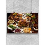 Thanksgiving Dinner Table Poster -Image by Shutterstock