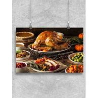 Thanksgiving Dinner Table Poster -Image by Shutterstock