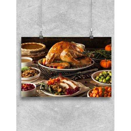 Thanksgiving Dinner Table Poster -Image by Shutterstock