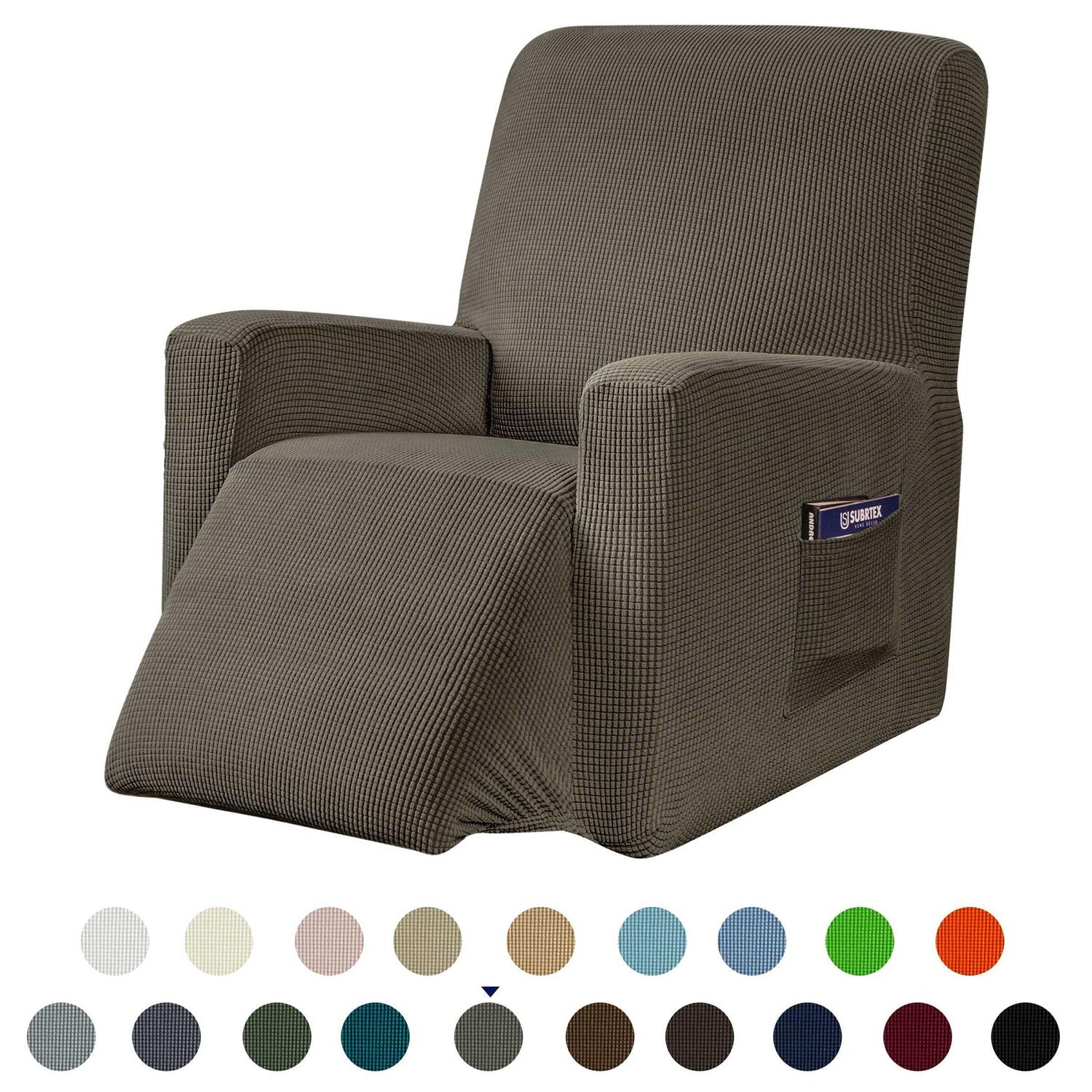 Subrtex Stretch Recliner Silpcover Jacquard Lazy Boy Chair Covers