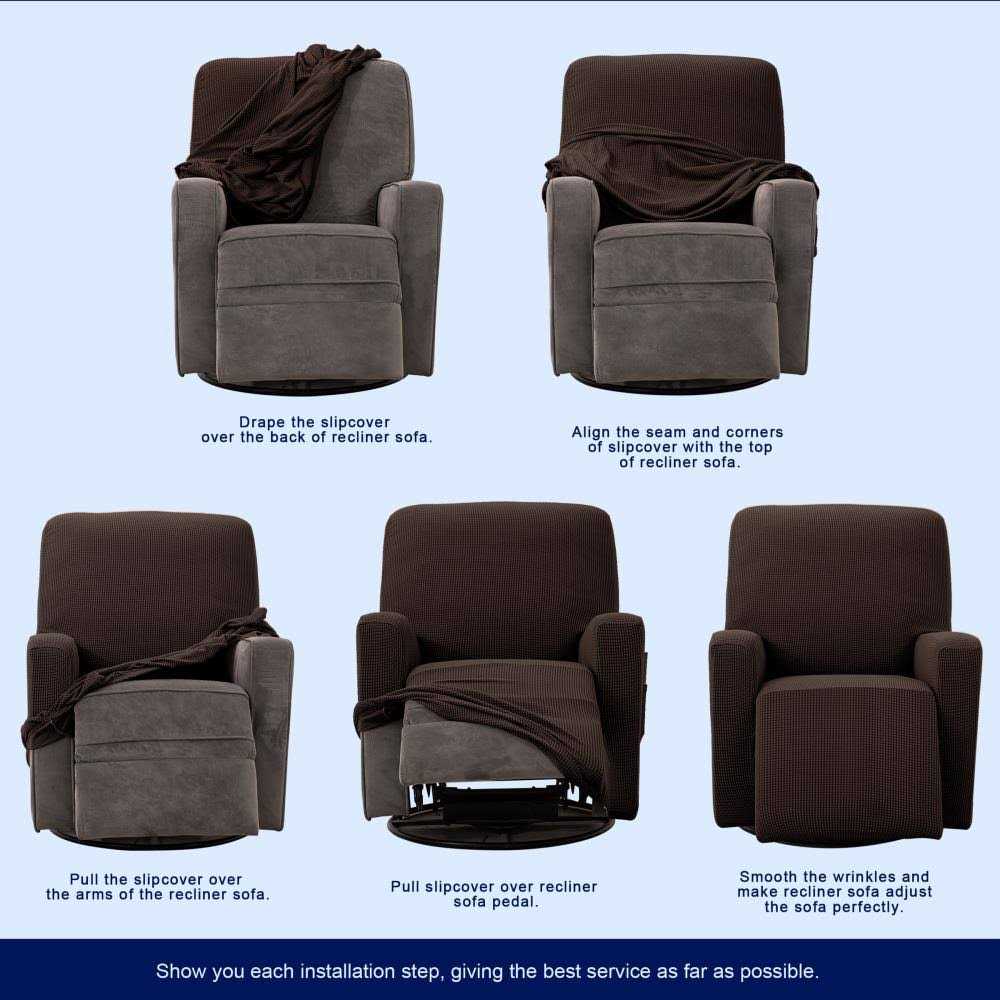 Subrtex Stretch Recliner Silpcover Jacquard Lazy Boy Chair Covers - Image 3