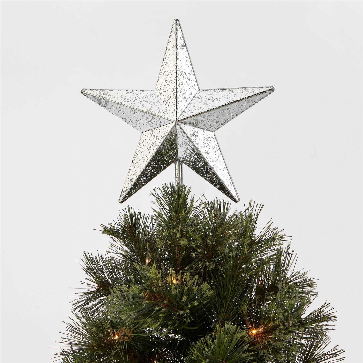 Wondershop 10in Lit Mercury Star Christmas Tree Topper - Image 3
