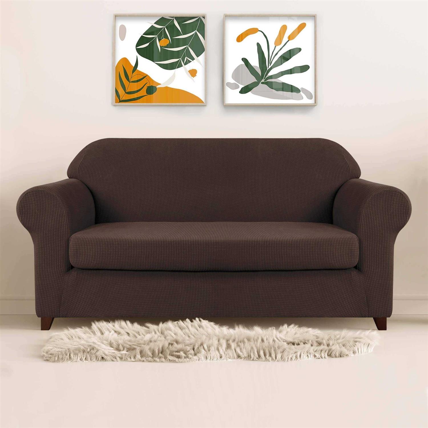 Subrtex 2-Piece Stretch Sofa Slipcover - Image 3