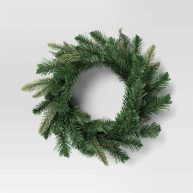Wondershop 20 Mixed Greenery Artificial Christmas Wreath Green