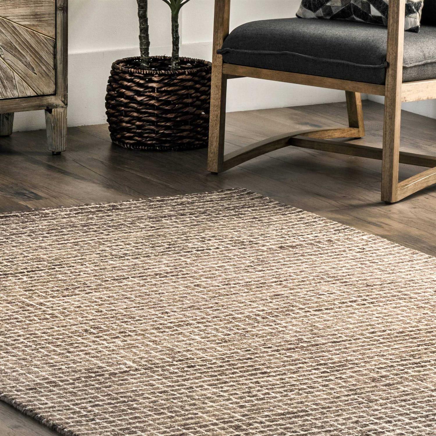 Rugs USA Arvin Olano Melrose Checked Wool Area Rug - Image 2