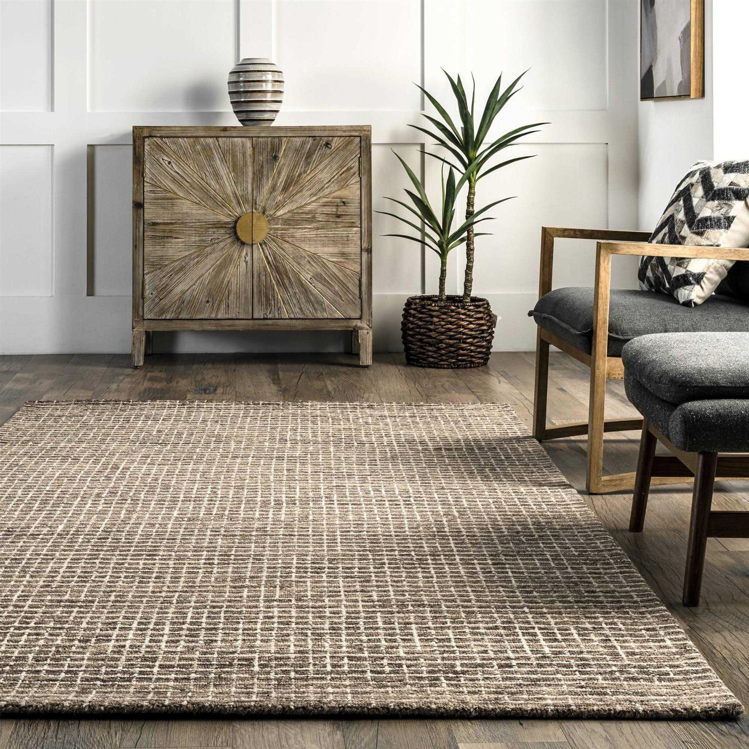 Rugs USA Arvin Olano Melrose Checked Wool Area Rug - Image 5