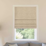 Sun Zero Somerton Textured 100% Blackout Cordless Roman Shade