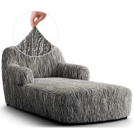 Stretch Chaise Lounge Slipcover Easy to Clean & Durable Microfibra Collection PAULATO by GA.I.CO. Upholstery