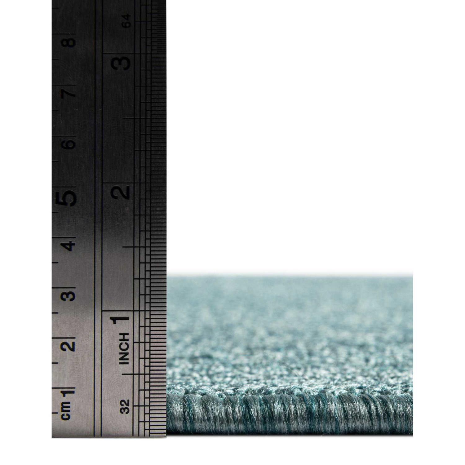 Unique Loom Everyday Shag Plush Area Rug Blue - Image 2