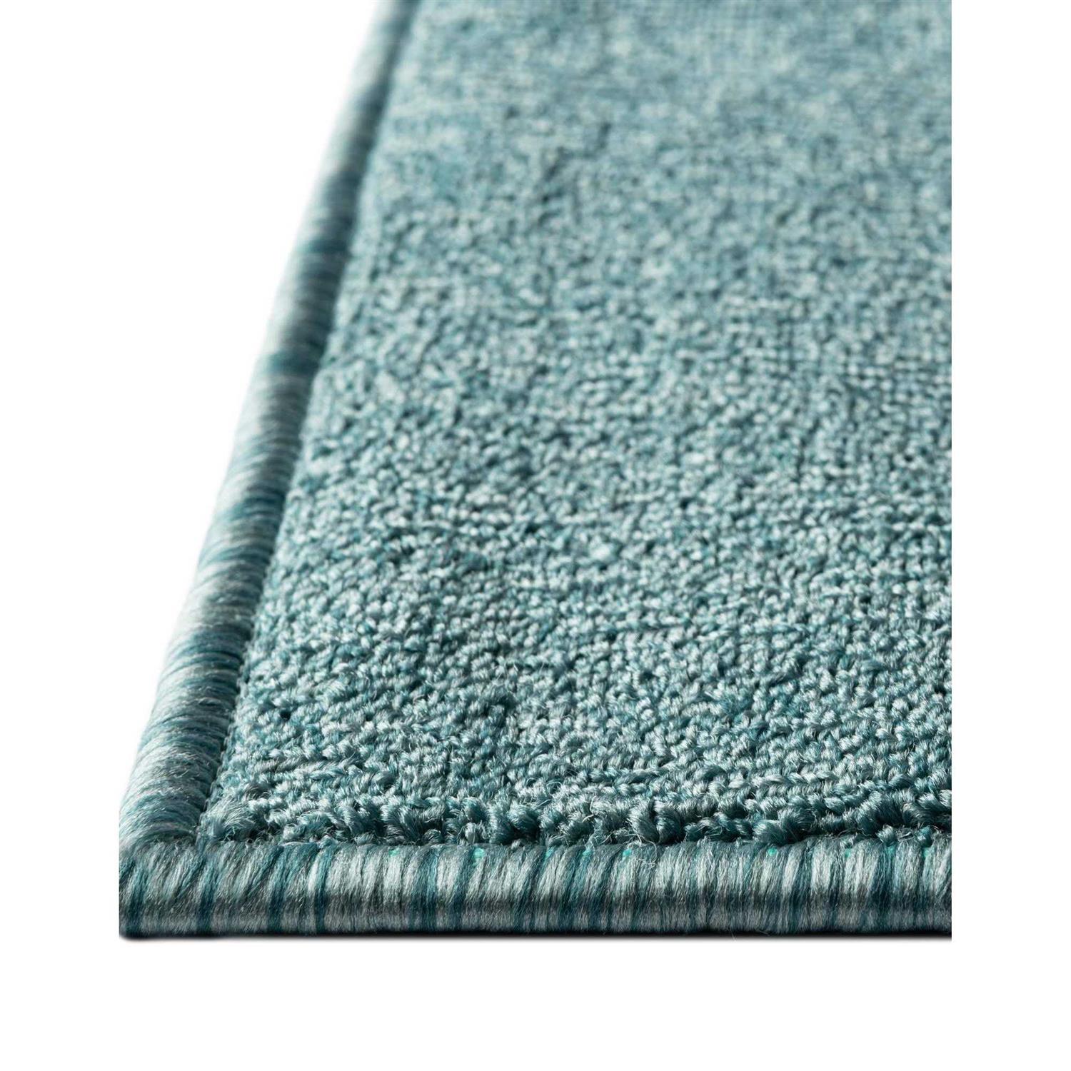 Unique Loom Everyday Shag Plush Area Rug Blue - Image 3