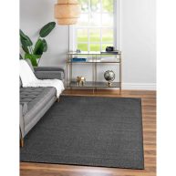 Unique Loom Everyday Shag Plush Area Rug Blue