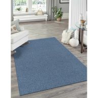 Unique Loom Everyday Shag Plush Area Rug Blue