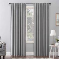 Sun Zero Amherst Velvet Noise Reducing Thermal Extreme Blackout Back Tab Curtain Panel