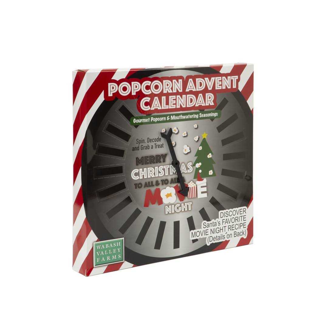 Santa’s Secret Snack Popcorn Advent Calendar Wabash Valley Farms - Image 2