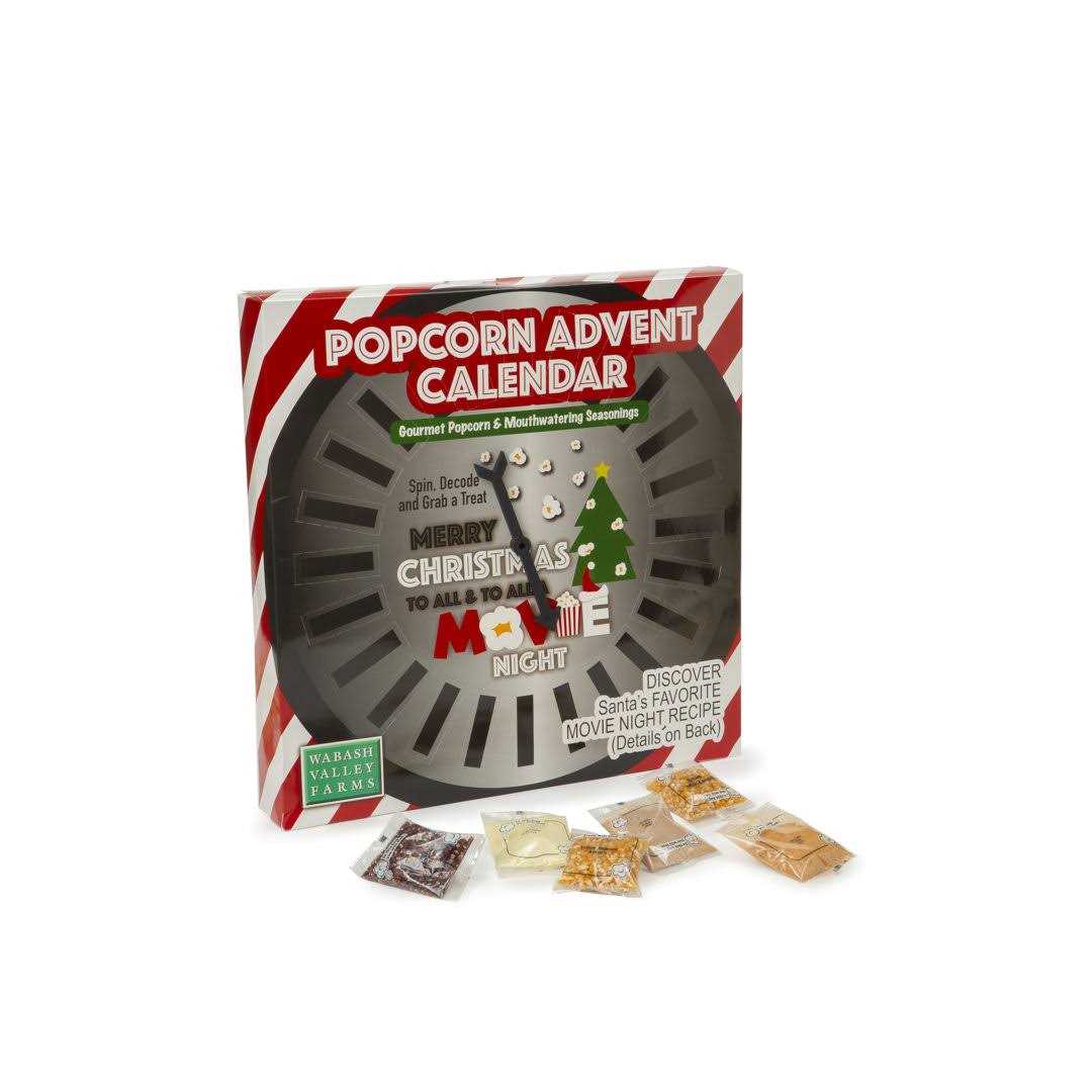 Santa’s Secret Snack Popcorn Advent Calendar Wabash Valley Farms - Image 4