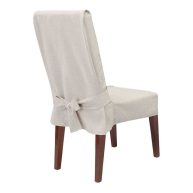 Sure Fit Farmhouse Basketweave Dining Chair Slipcover