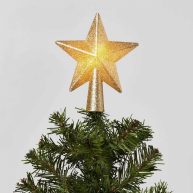 Wondershop Glitter Mini Christmas Tree Topper with Separate battery pack Lead in Wire