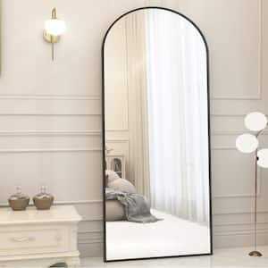 XRAMFY 70 in. H x 30 in. W Classic Arched Aluminum Alloy Framed Full Length Mirror Standing Floor Mirror - Image 2