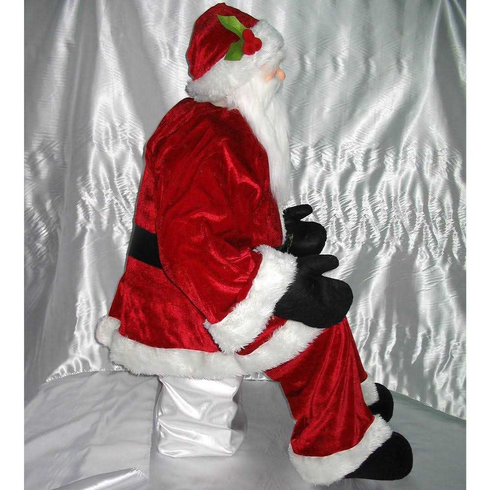 Vickerman 6′ Red Velvet Standing or Sitting Santa - Image 2
