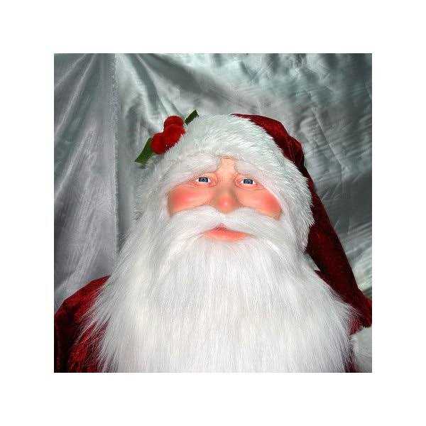 Vickerman 6′ Red Velvet Standing or Sitting Santa - Image 4