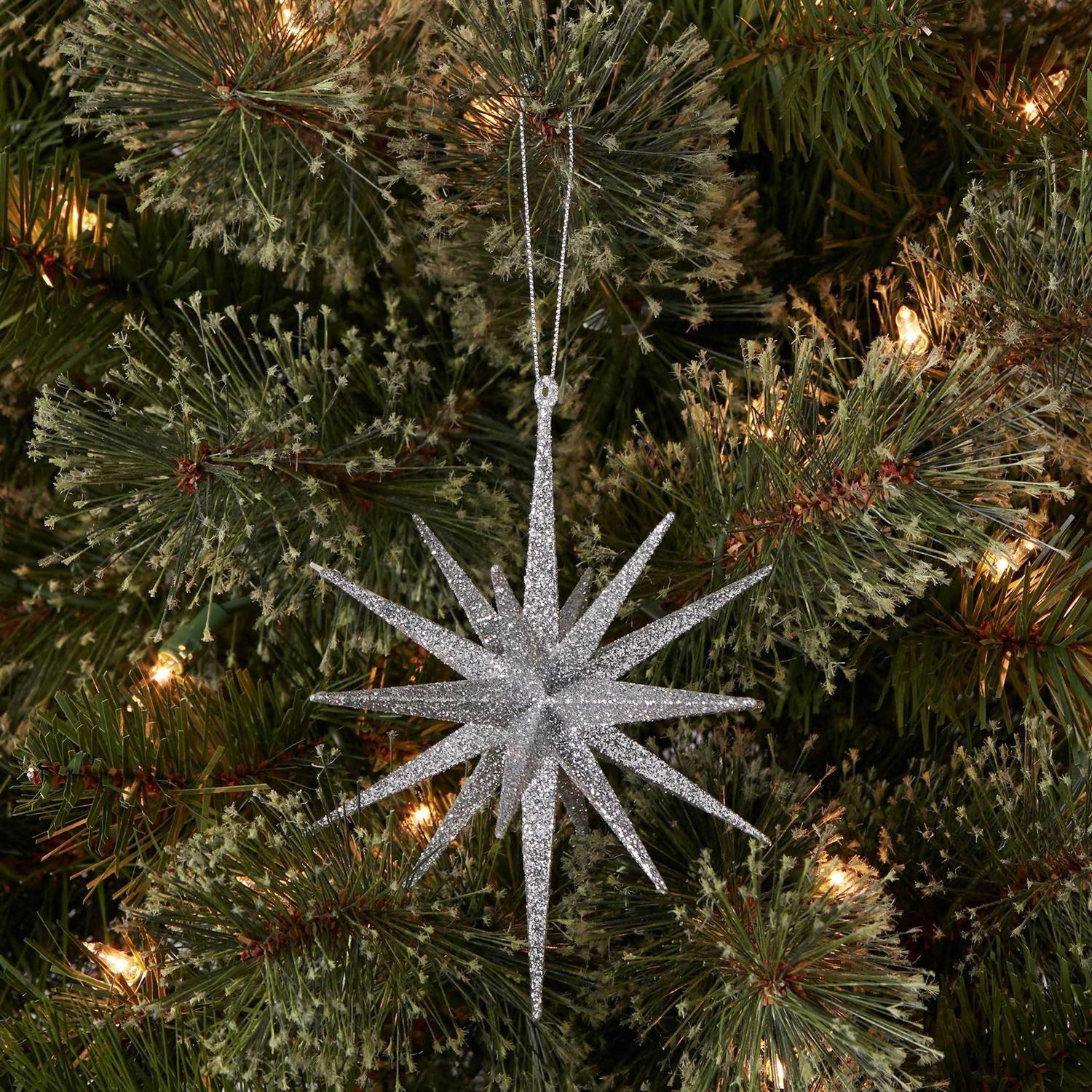 Wondershop 5.8in Plastic Spike Starburst Christmas Tree Ornament - Image 3