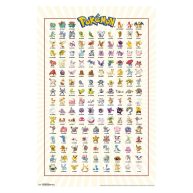 Trends International Pokémon Kanto Grid Wall Poster