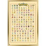 Trends International Pokémon Kanto Grid Wall Poster