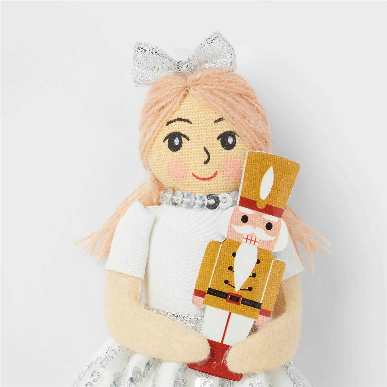 Wondershop Fabric Elk Pillow Christmas Tree Ornament - Image 3