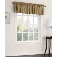 Sun Zero Rod Pocket Room Darkening Valance