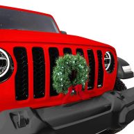 Tactik LED Car Wreath with Lights 2023 Christmas Car Decorations