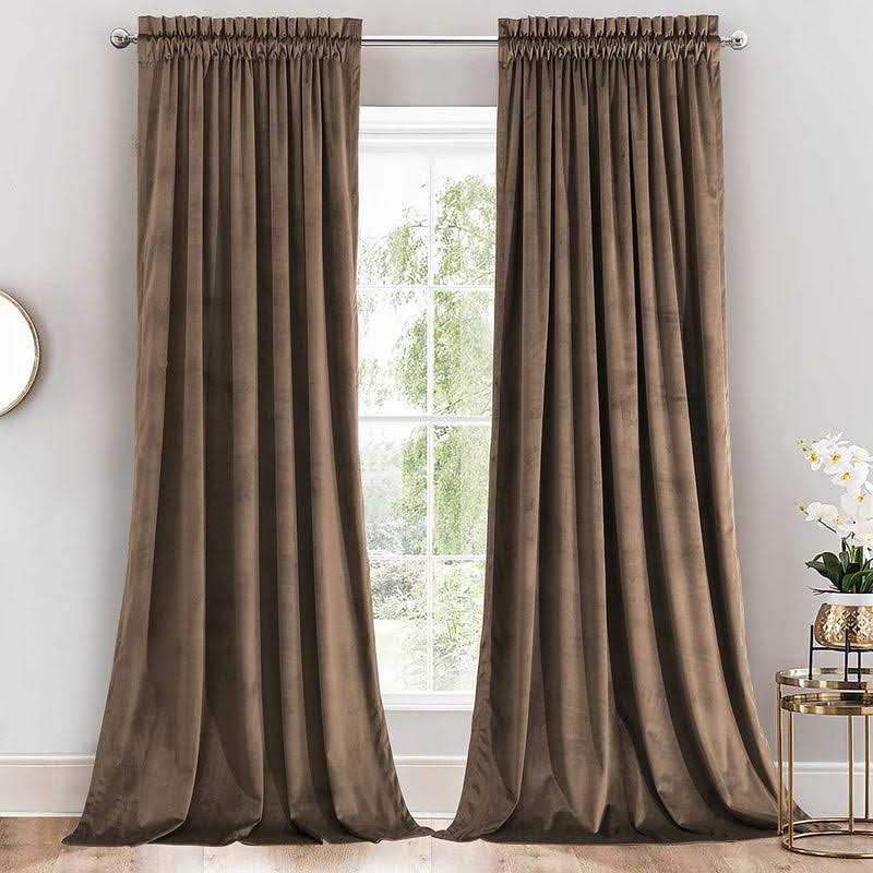 Royal Tradition Heavyweight Velvet-Grommet Curtain Panels - Image 4