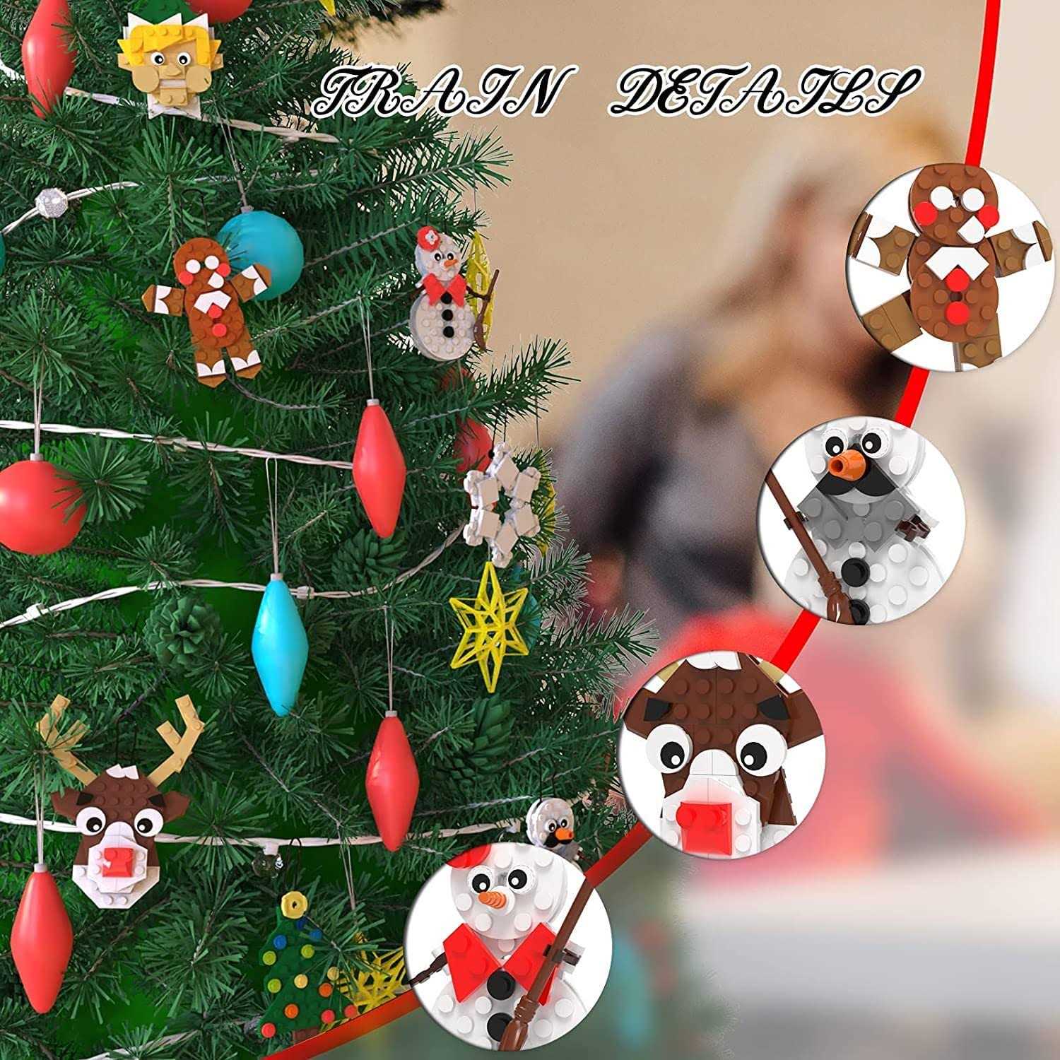 Tenhorses Christmas Tree Ornament Building Sets Christmas Tree Wreath - Image 5