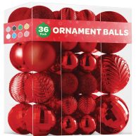 SEWANTA Christmas Ornaments Set of 36 Beautiful Christmas Tree Decorations Ornaments Set