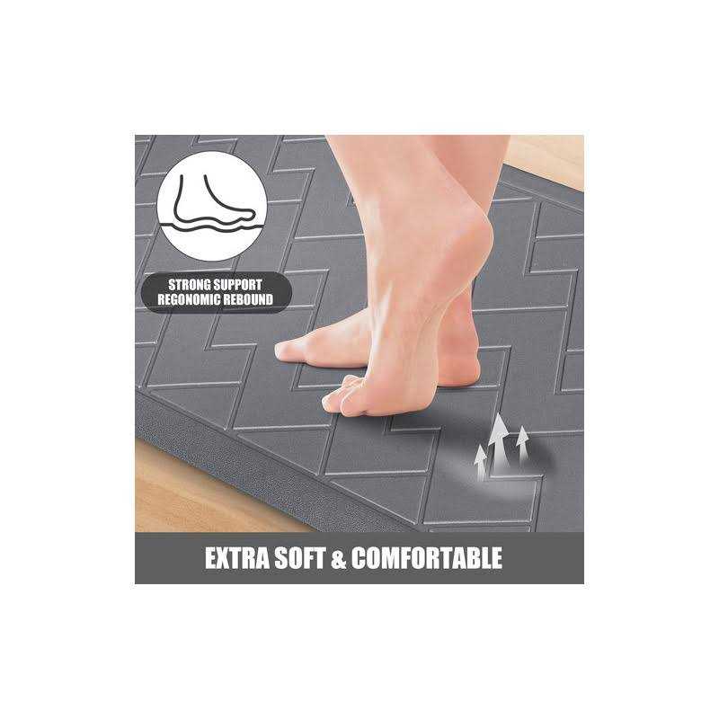 WEZVIX Non-Skid Kitchen Rugs and Mats Anti Fatigue Kitchen Mat 2 PCS - Image 5