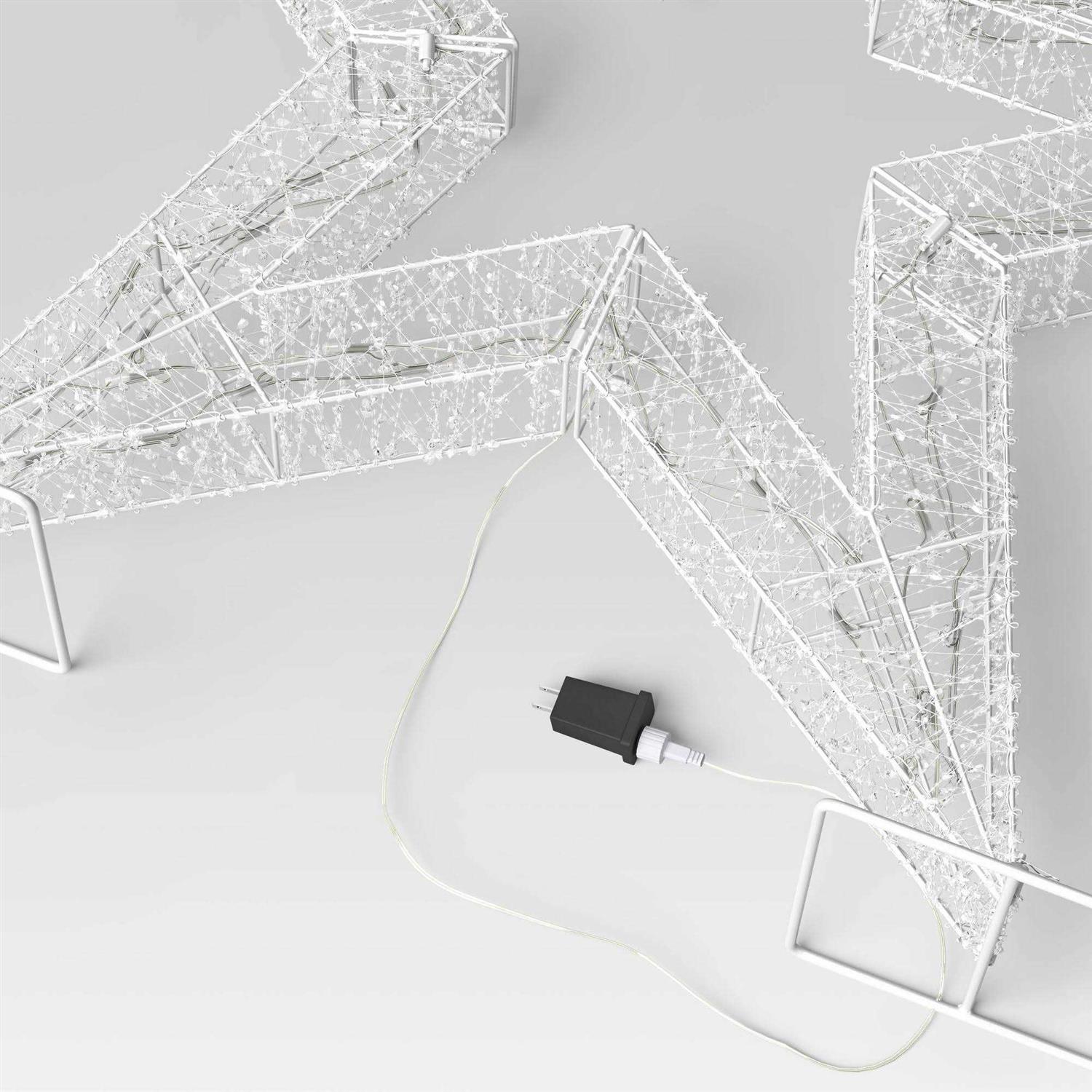 Wondershop Open Box 36 LED Crystal Ice Star Christmas Novelty Sculpture Light Warm - Image 2