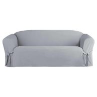Sure Fit Heavyweight Cotton Duck One Piece Sofa Slipcover