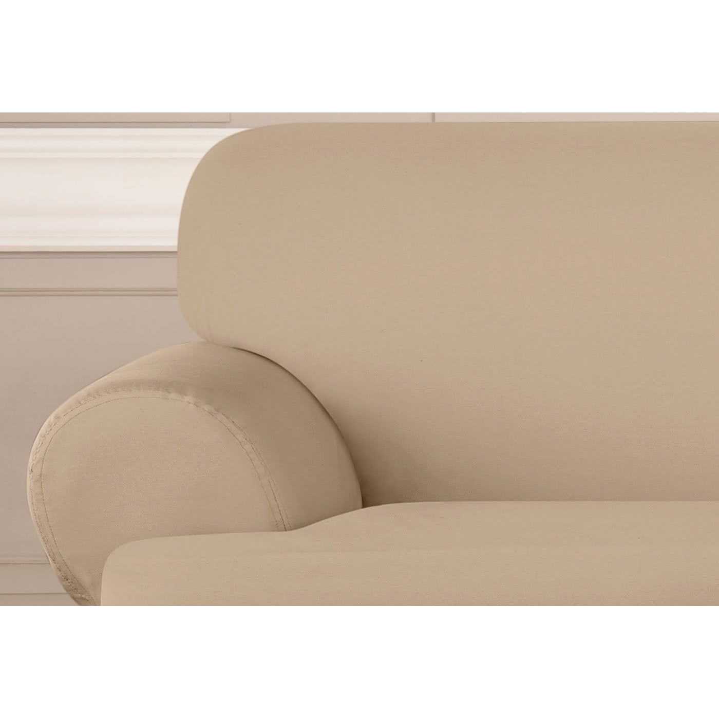 Sure Fit Heavyweight Cotton Duck One Piece Sofa Slipcover - Image 4