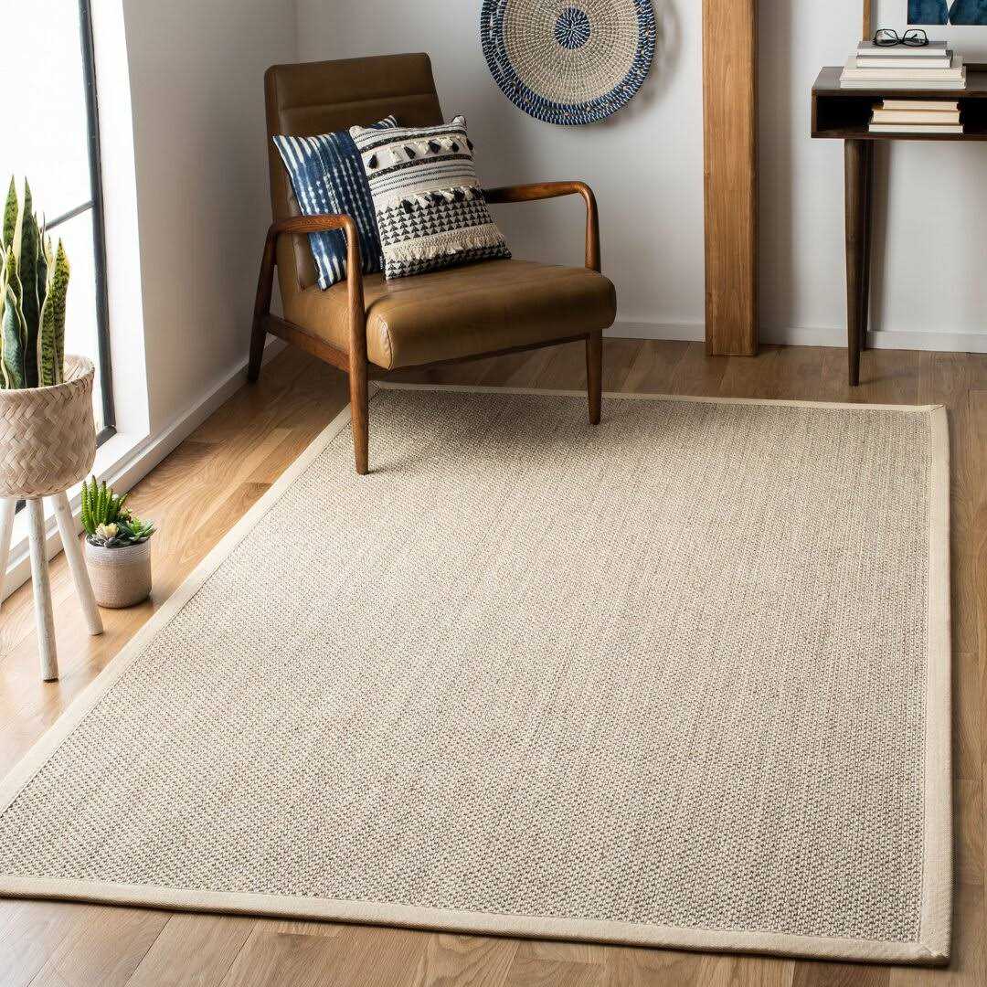 Tallowick Sisal Marble/Beige Area Rug Beachcrest Home Rug