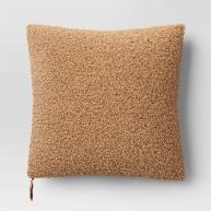 Threshold Oversized Teddy Boucle Toss Square Throw Pillow