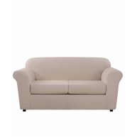 Sure Fit Ultimate Stretch Suede Box Loveseat Slipcover