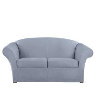 Sure Fit Ultimate Stretch Suede Box Loveseat Slipcover